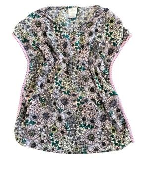 Shade Critters Girls Floral Swim Cover-Up Youth XS 🌸💜